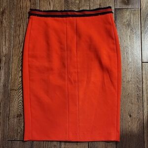 Sandra Angelozzi Red Midi Pencil Skirt